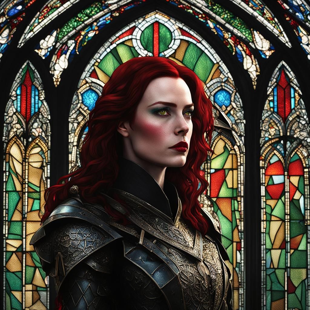 Morgana Pendragon, Stained Glass Cathedral