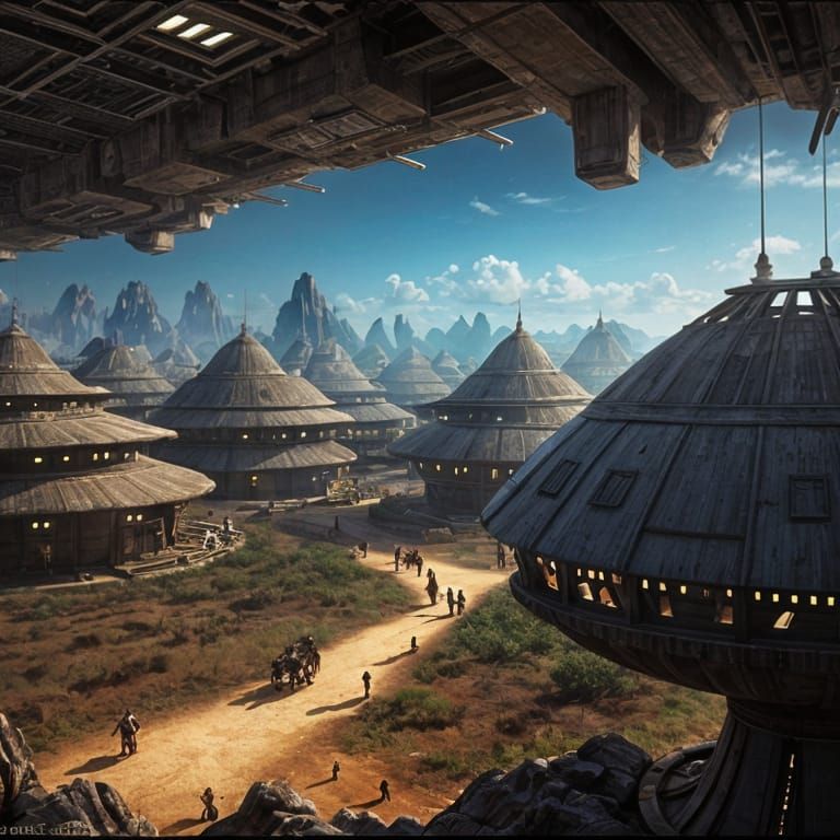 Africa in the future, star wars style.