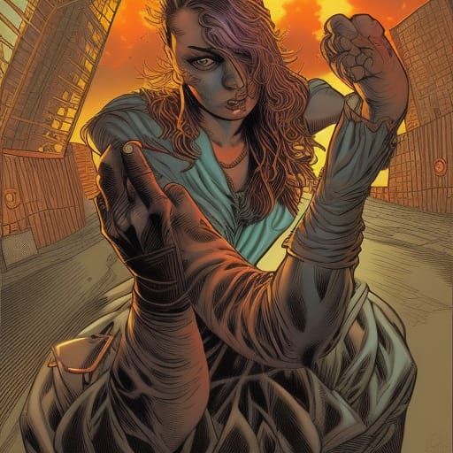 Comic Book Art: Social Exclusion Illustration