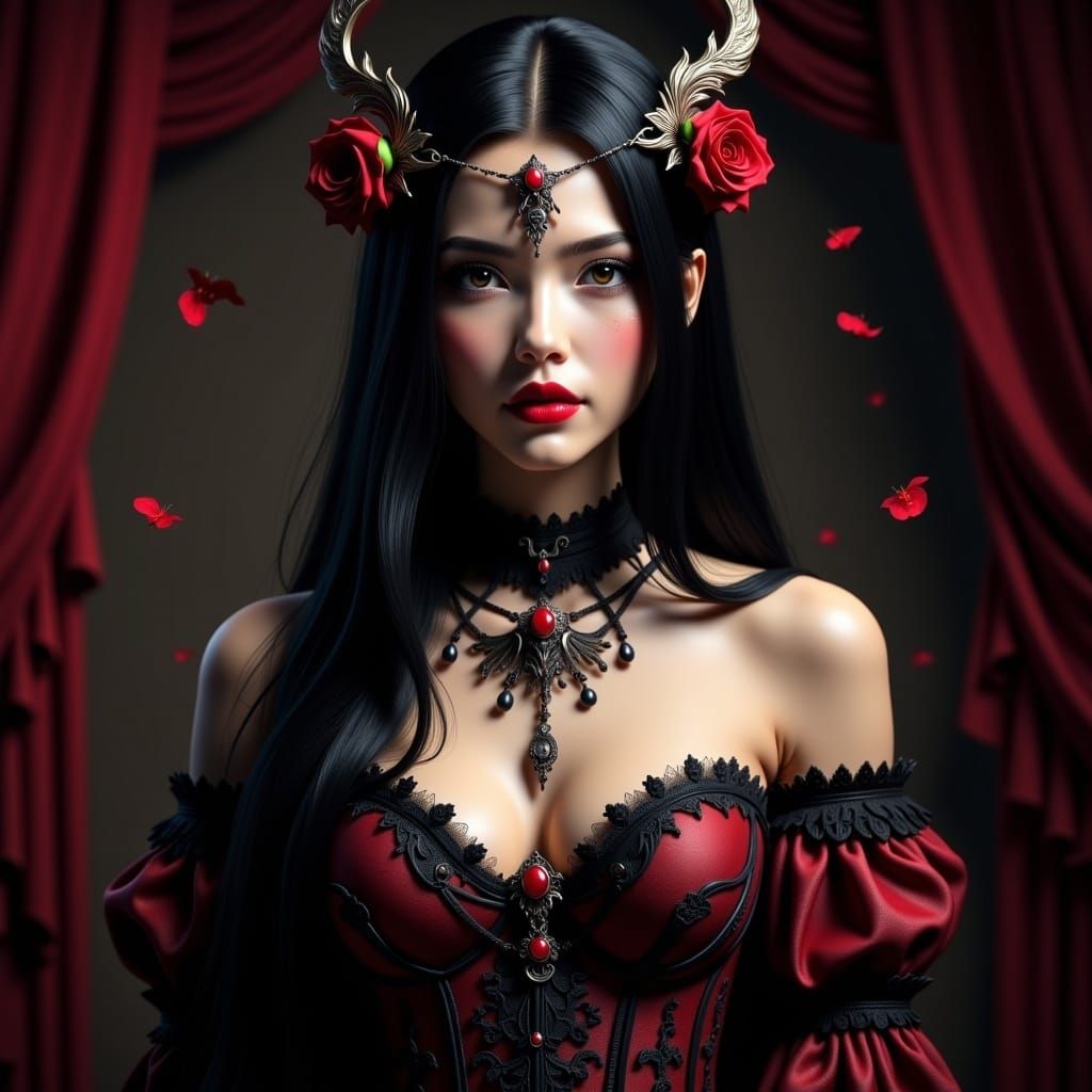 Fairytale Princess Portrait in Hyperreal Style