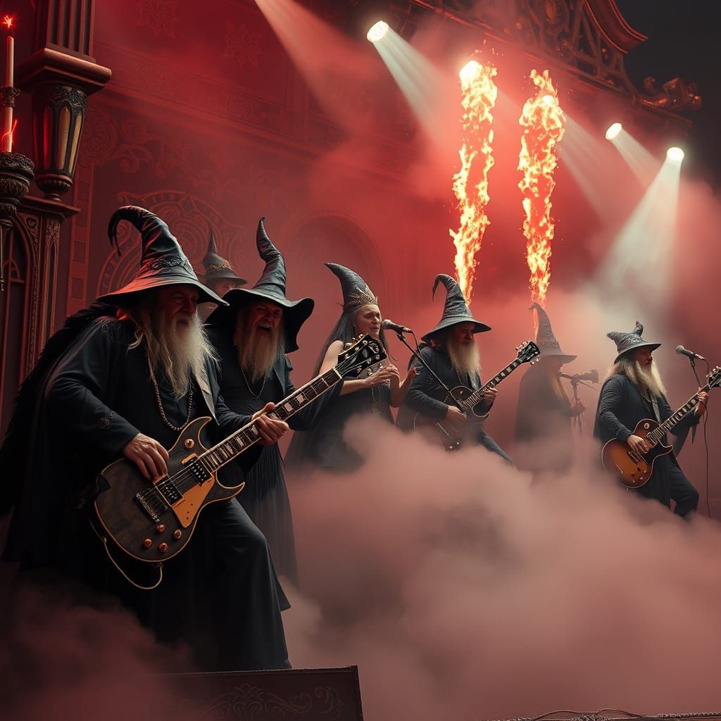 Mystical Metal Legends Perform Under Dark Realism