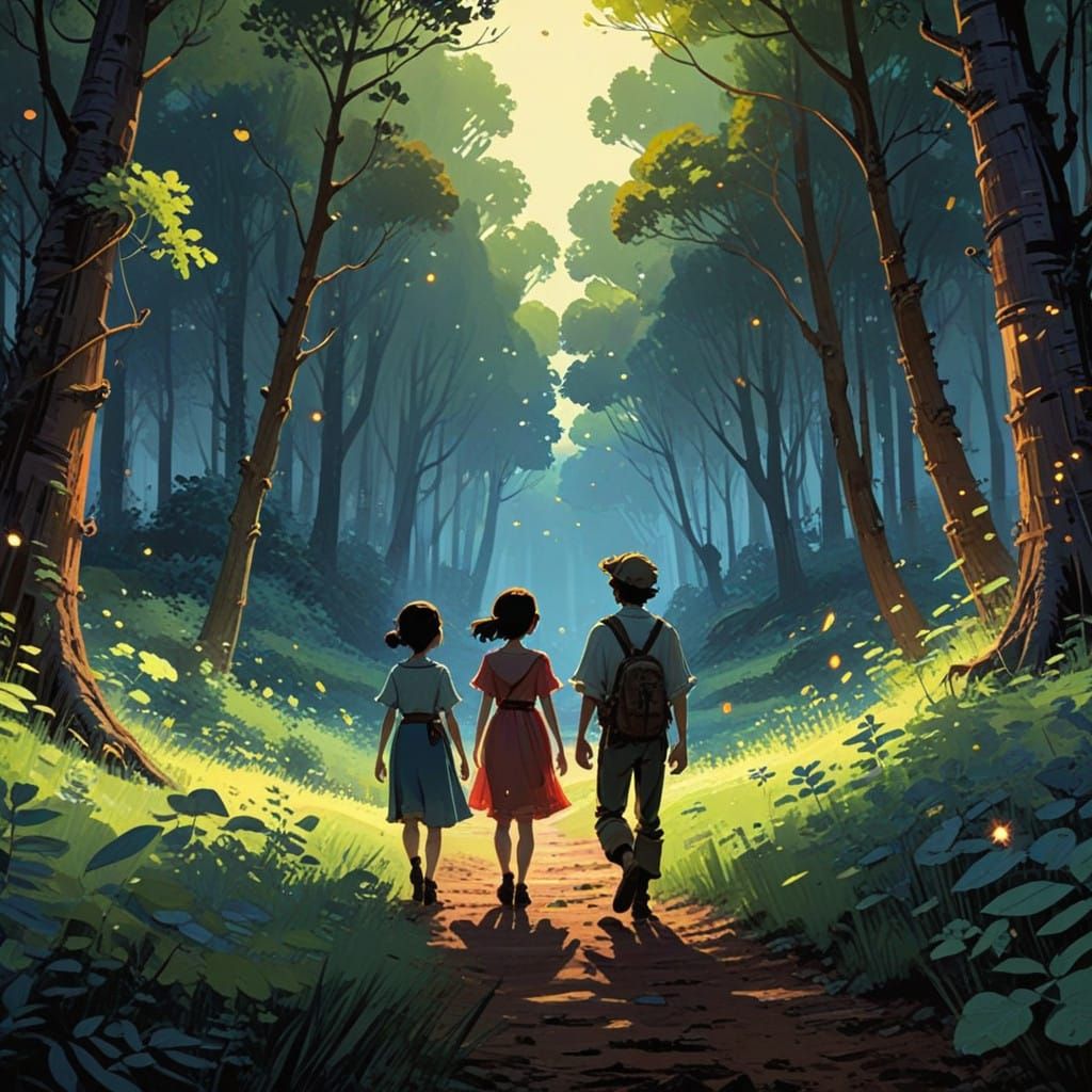 Whimsical Pirate Adventures in a Lush Forest