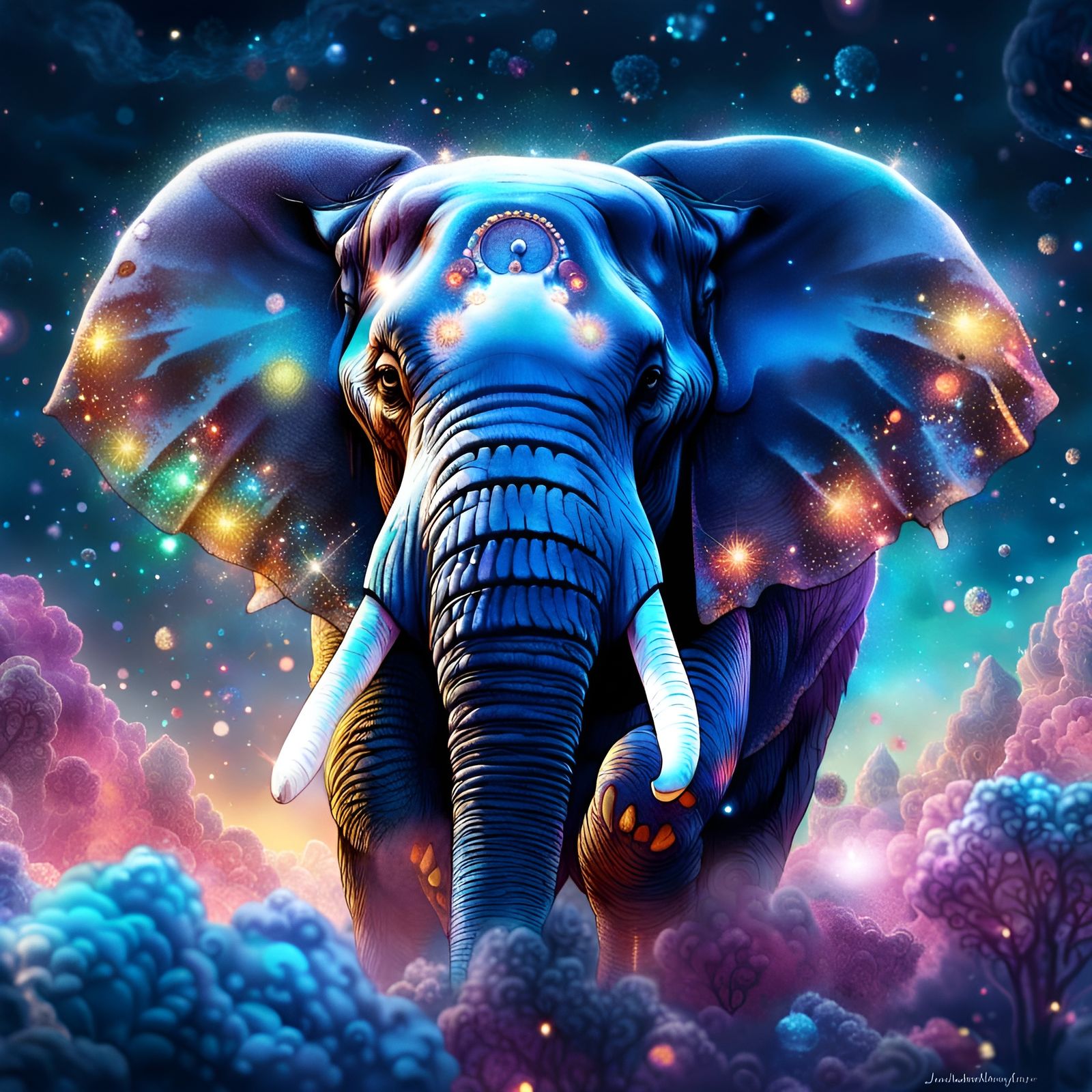 Cloud Elephant Fantasycore Artwork in 8K