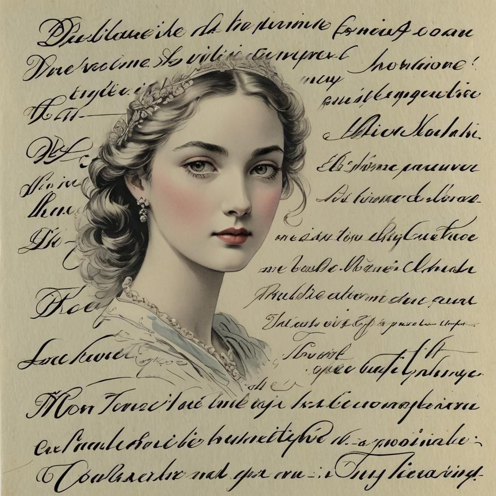 Elegant Notaire Script Writing in Classic Style