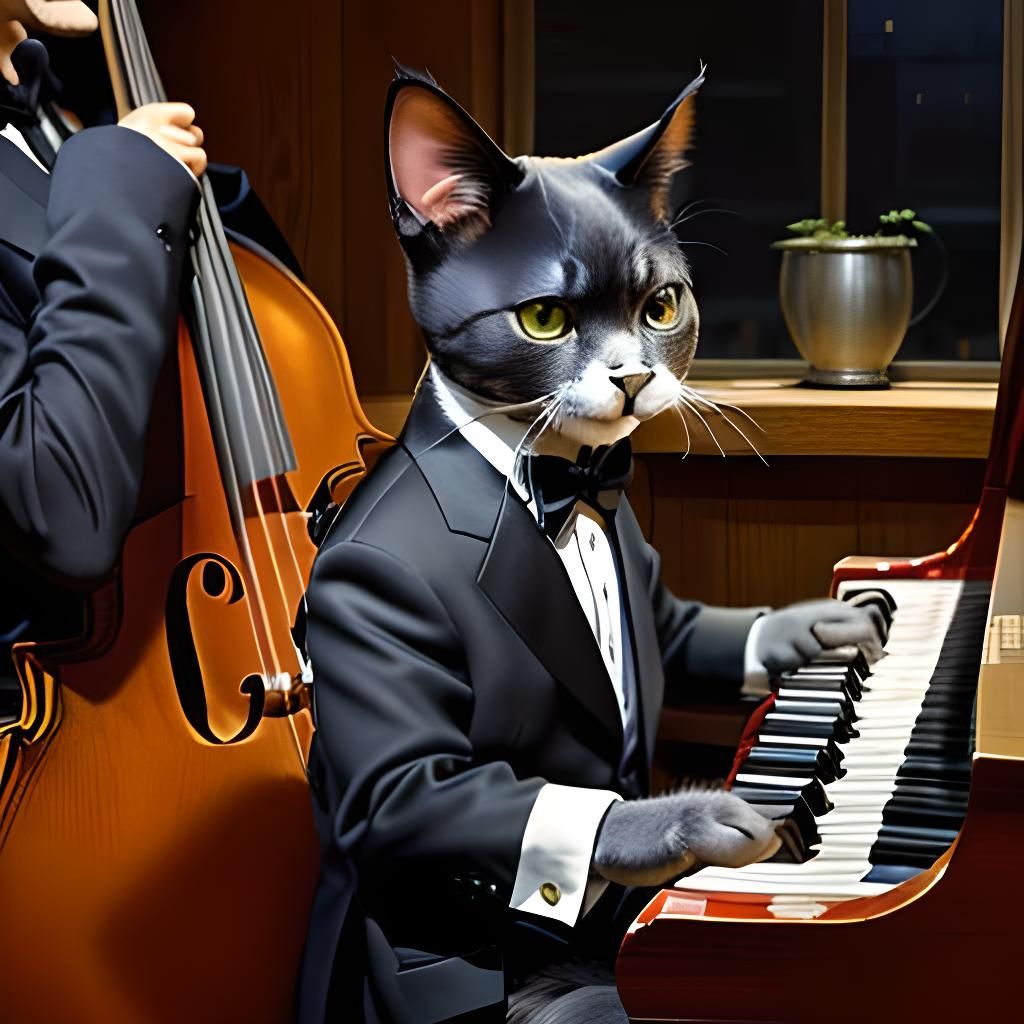 Jazz Cats Band with Scat Cat on Trumpet