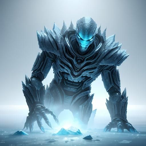 Alien Creature Emerges From Ice Block