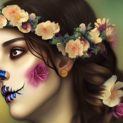 Day of the Dead Woman Portrait