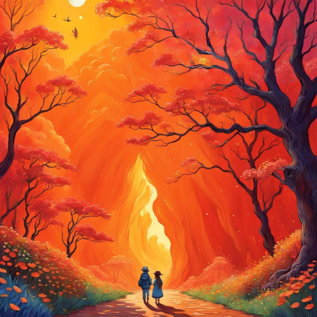 Whimsical Sci-Fi Fantasy Landscape in Studio Ghibli Style