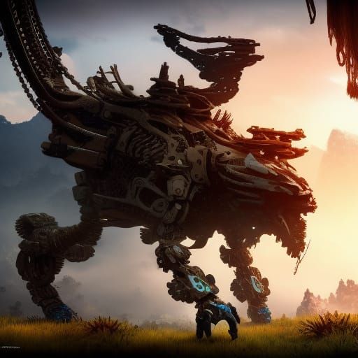 Aloy's Epic Adventure: Horizon Zero Dawn Fan Art