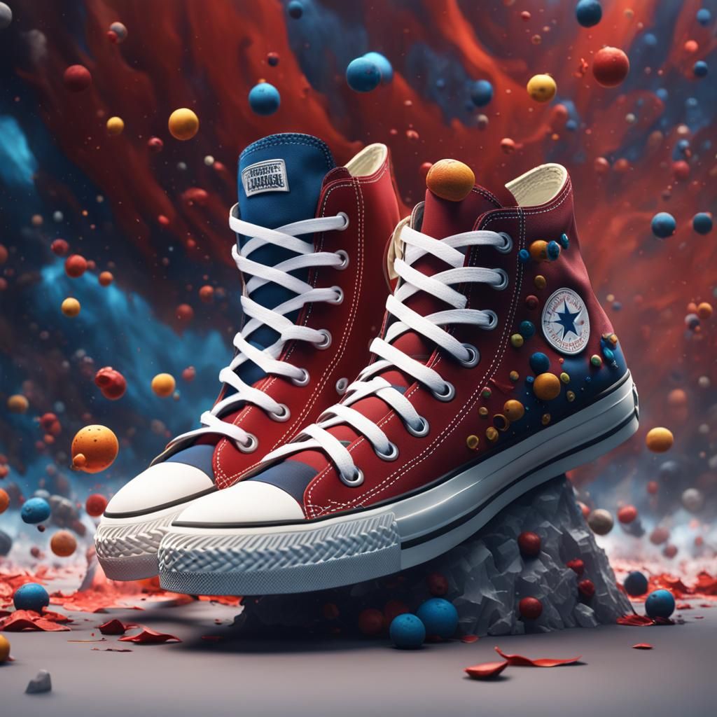 Converse Shoe Print in Detailed Matte Painting