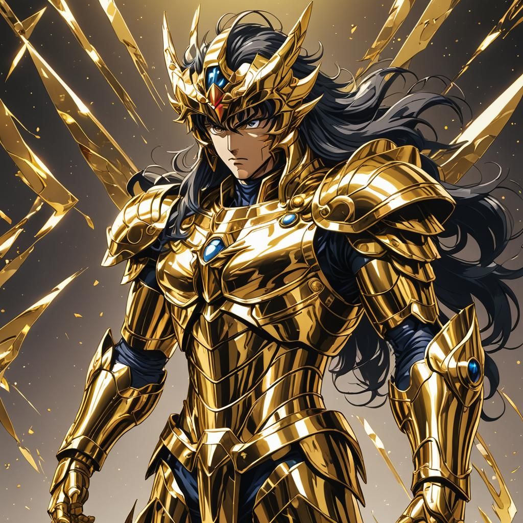 Saint Seiya in Gold Armor, Anime Style
