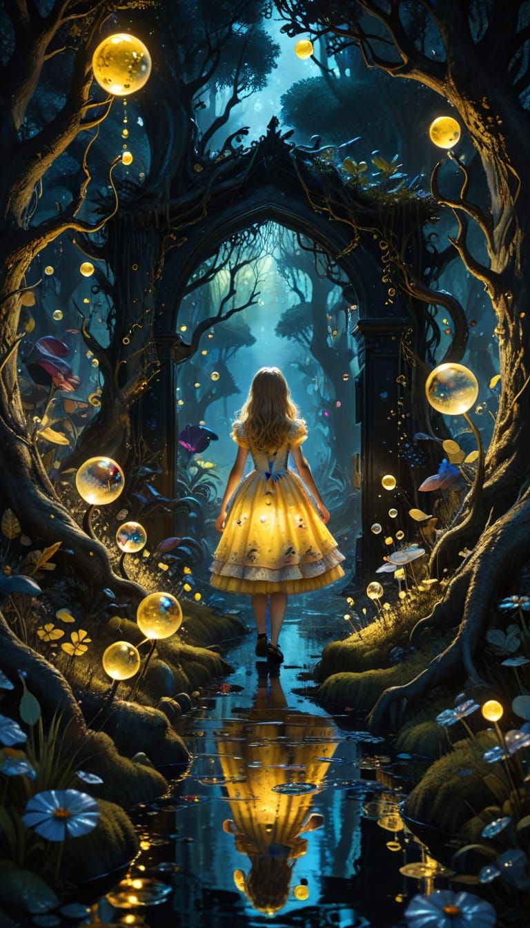 Alice in Wonderland's Demonic Forest Entrance