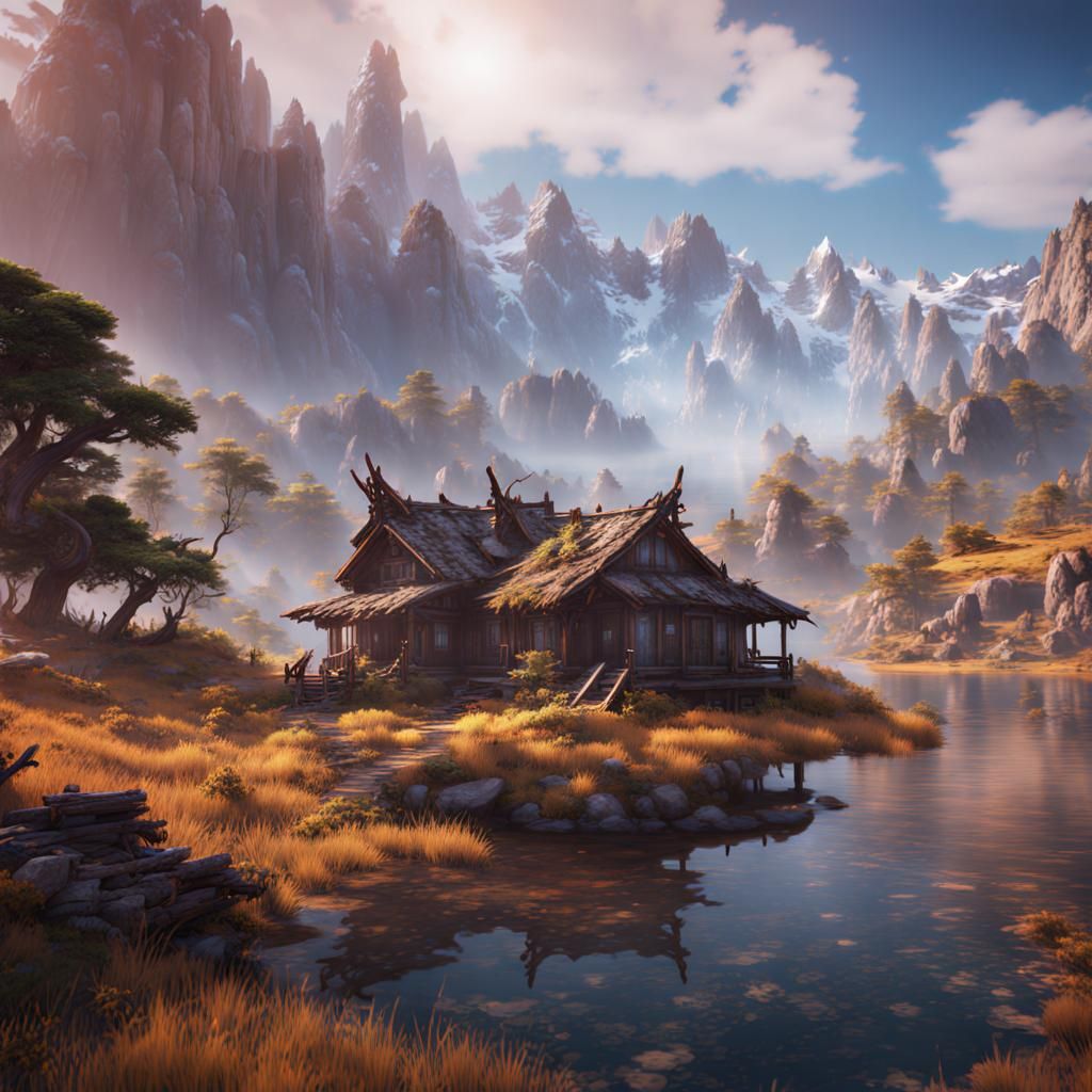 House and landscape 🏚⛰