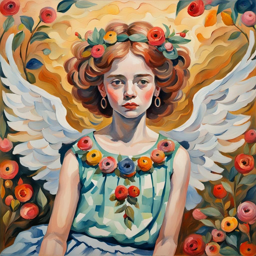 Gouache Painting in Impressionist Style