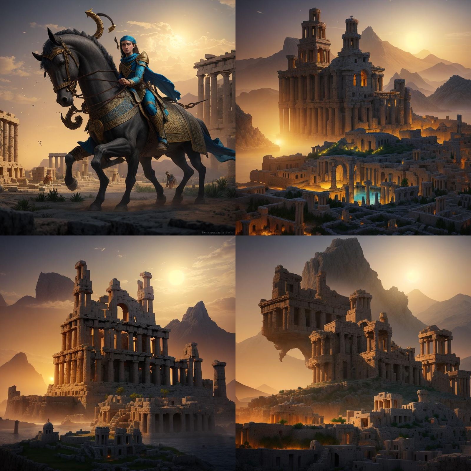 Lost Greek Cities of Central Asia in Matte Painting
