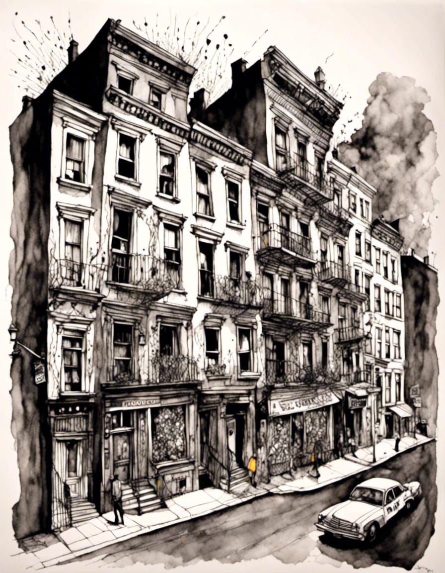 Ominous Cops and Robbers in Lower East Side