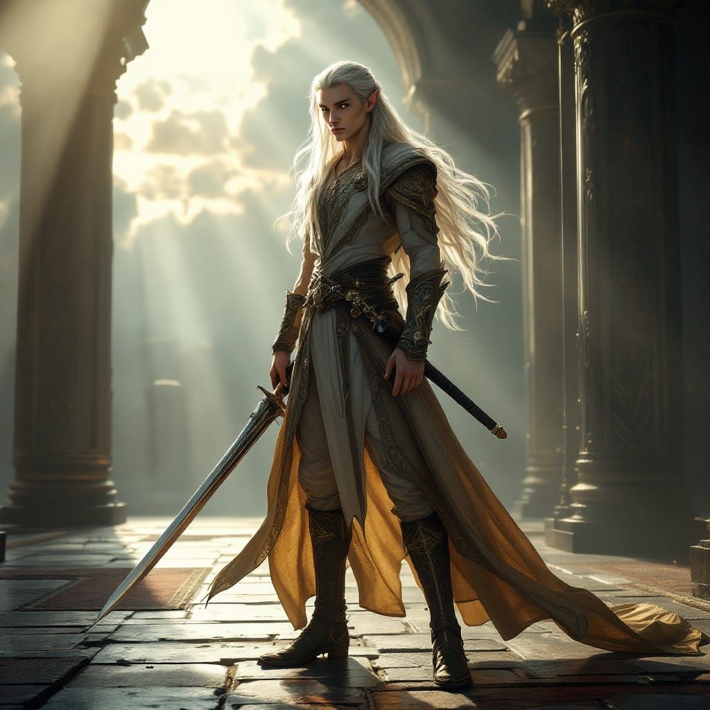 Ethereal Noble Elf in Regal Estate