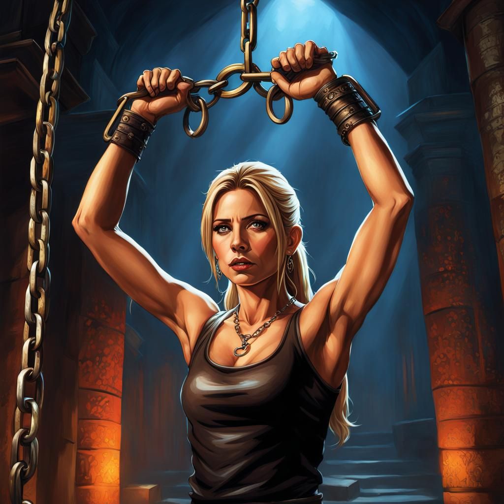Buffy Summers Held Captive in Detailed Dungeon