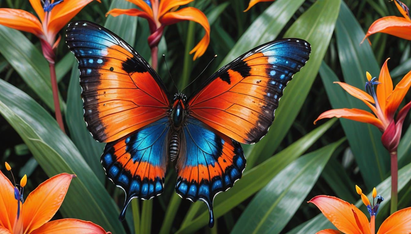 intricately detailed butterfly