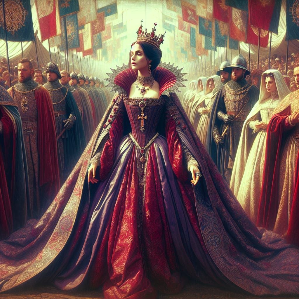 Duchess at Medieval Festival in Gothic Style