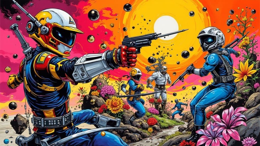 GI Joe Kung Fu Grip in Klimt-Inspired Style