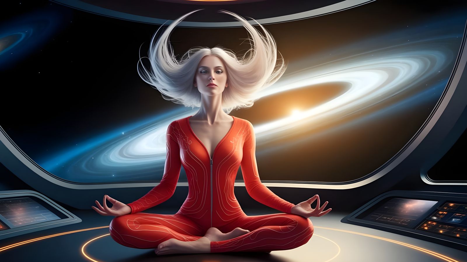 Ethereal Space Explorer in a Black Hole Vortex