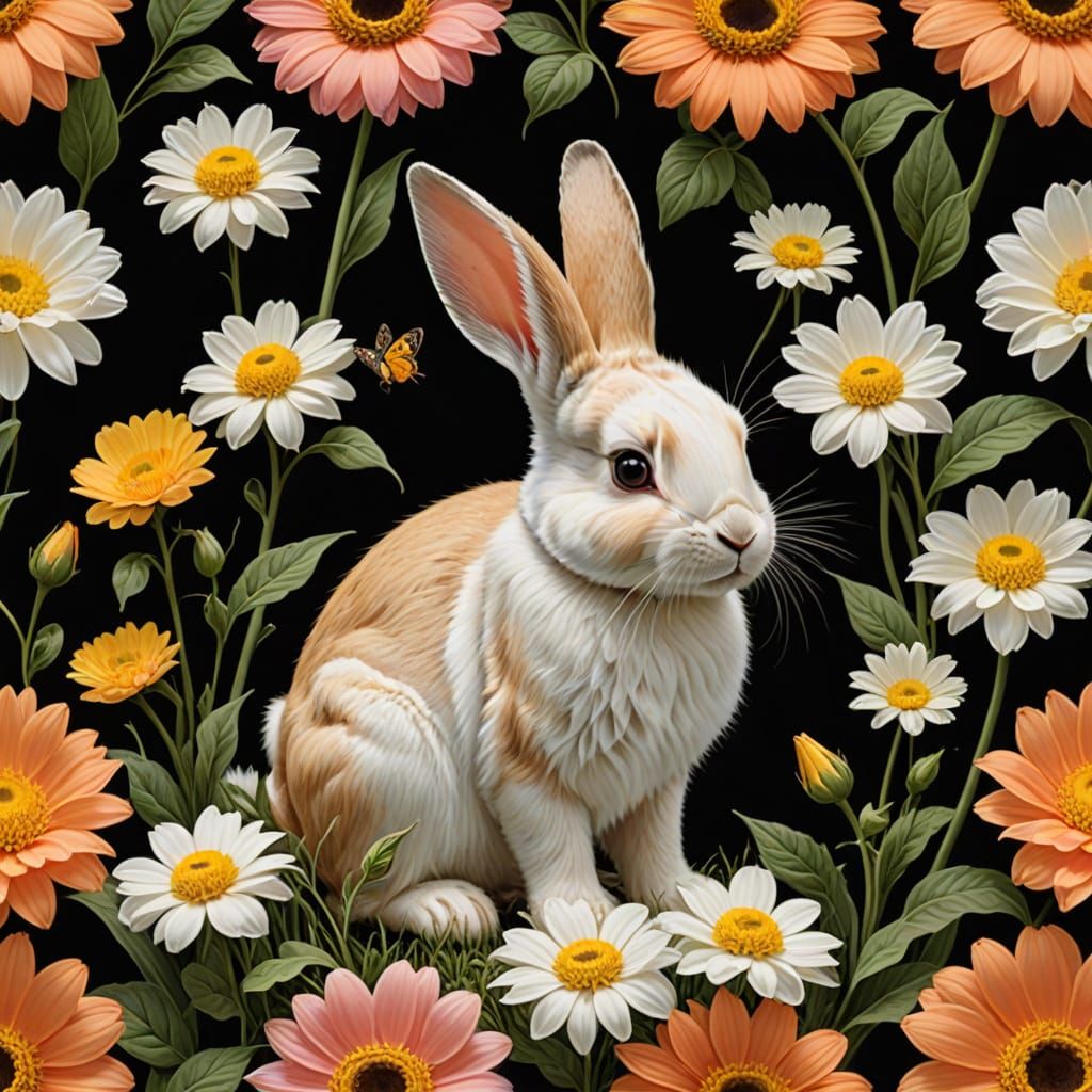 Bunny-Flower Hybrid Blooms in Vibrant Colors
