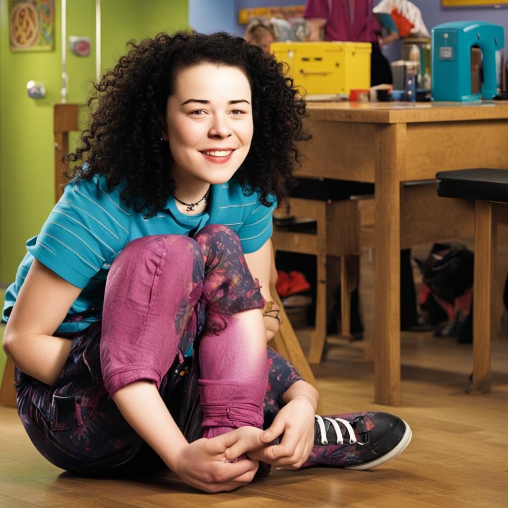 The real Tracy Beaker catching and assaulting her imposter