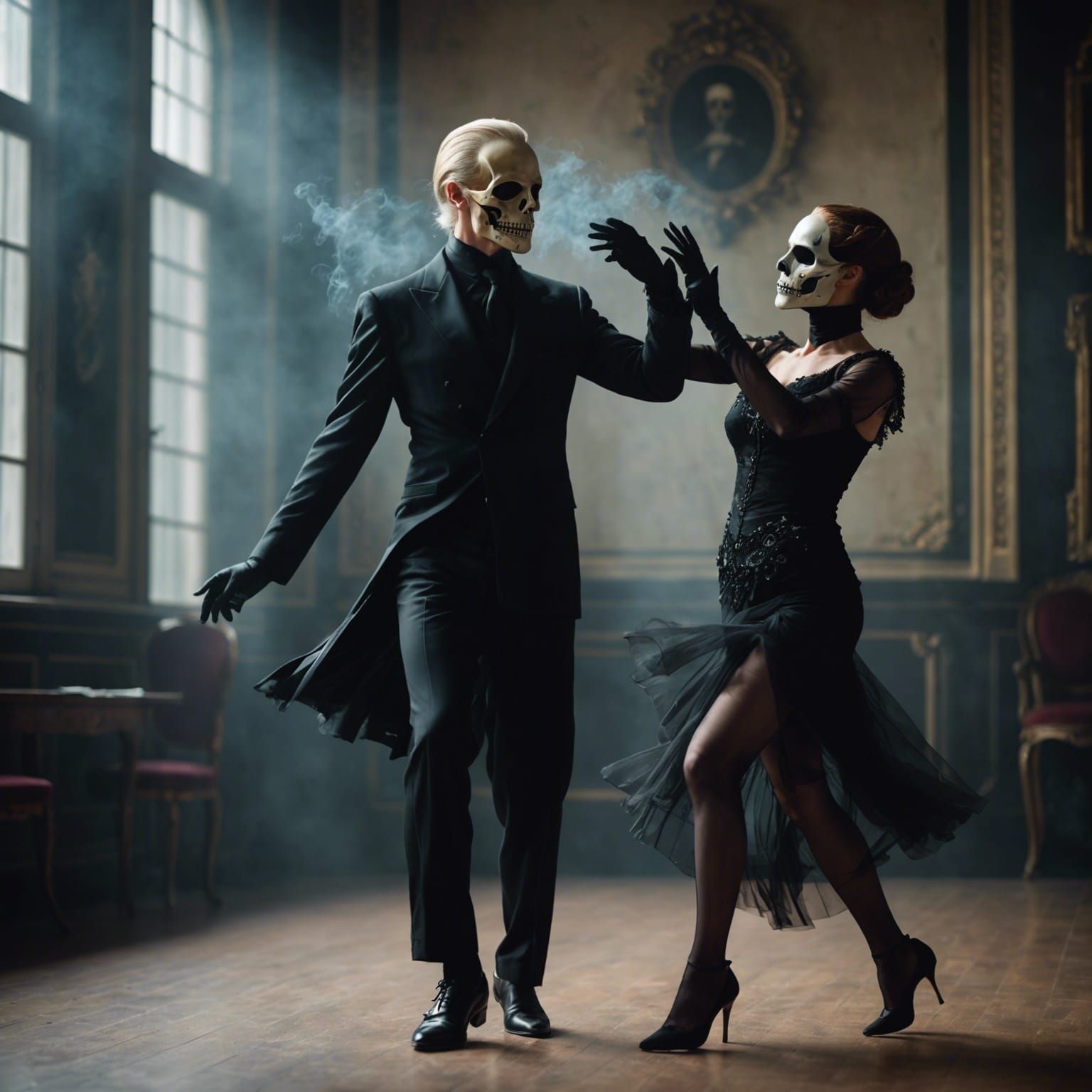 Tango with Death Mask in Bachelier Style