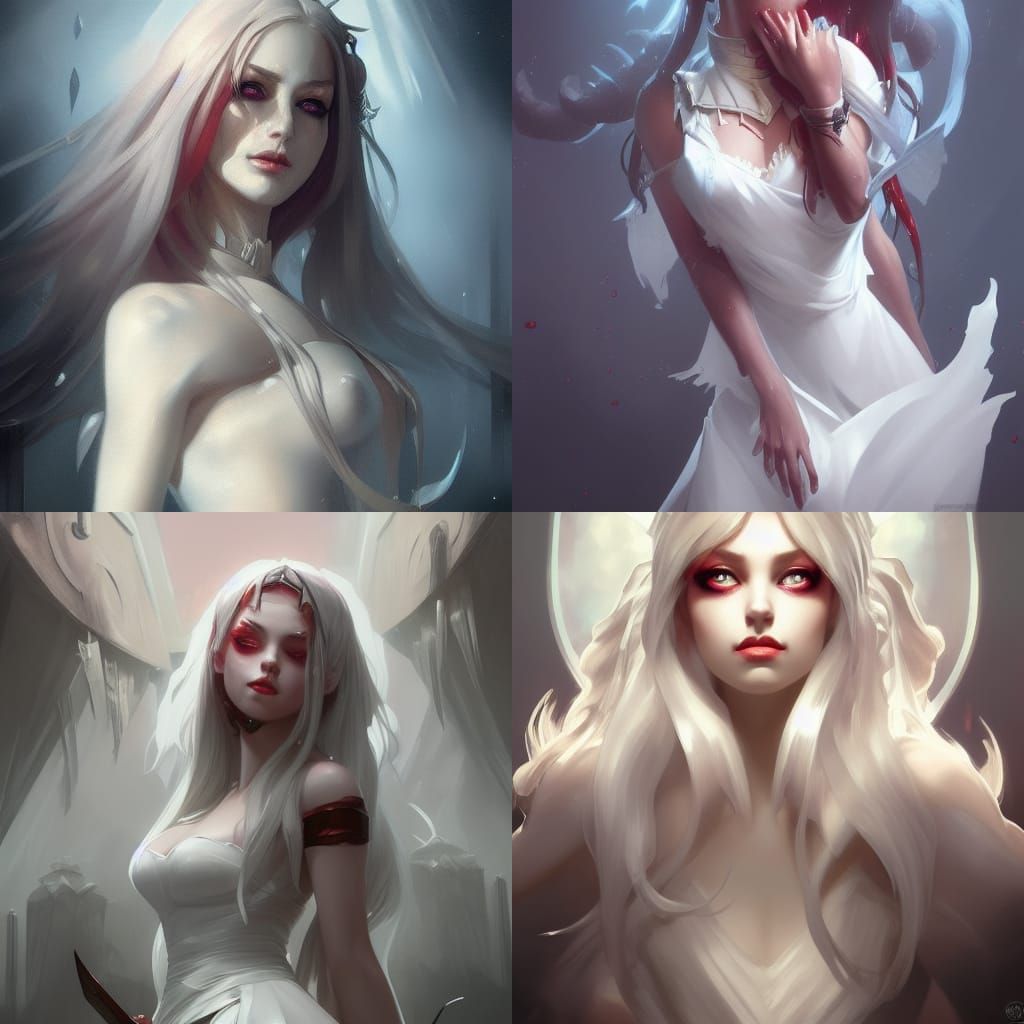 Krul Tepes Portrait in White Dress