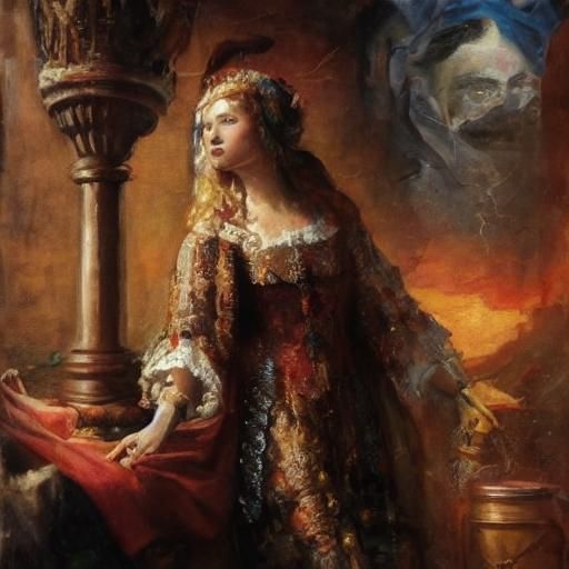 Ethereal Maiden in Surreal AI Artwork