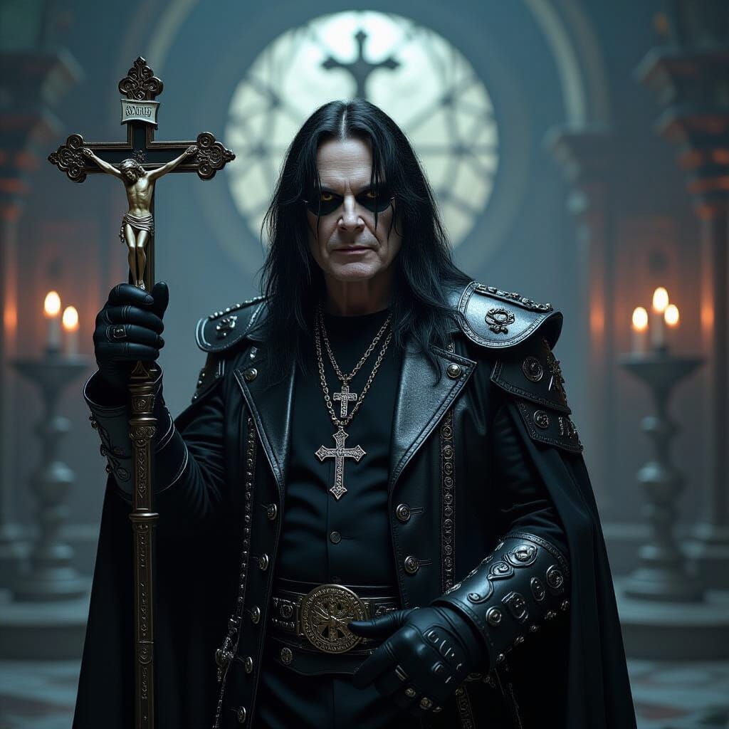 Ozzy Osbourne in Dark Gothic Mystical Armor