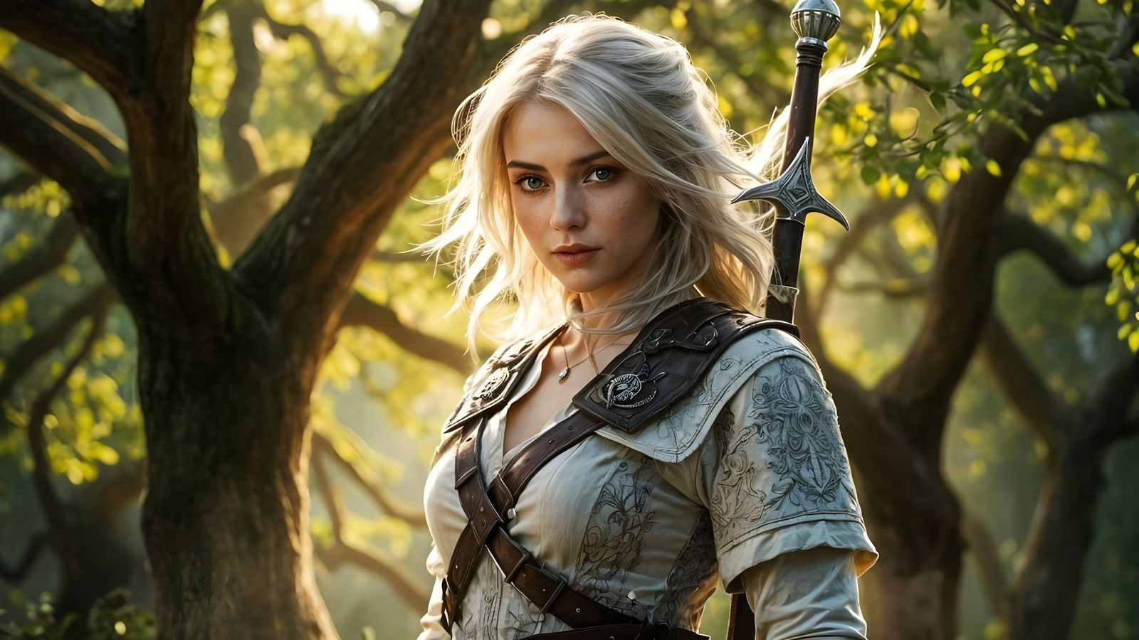 Ciri in Enchanted Forest Glade