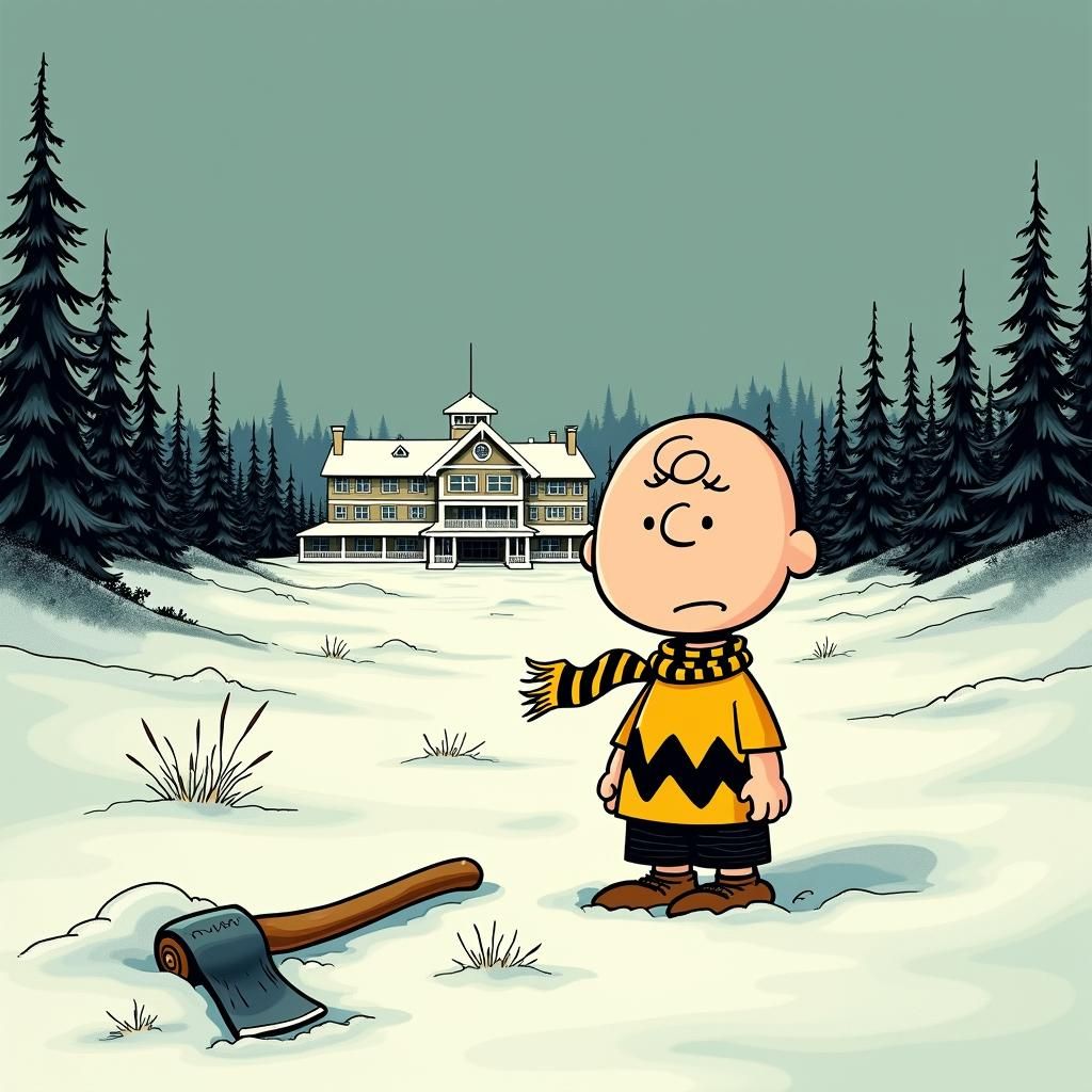 Overlook Hotel in Peanuts Style