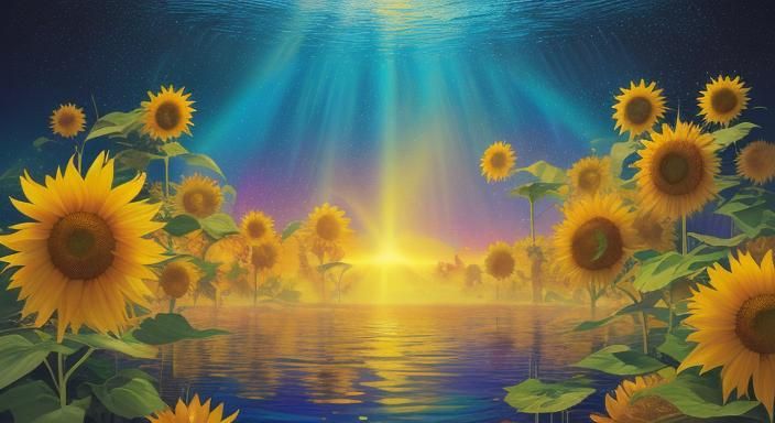 Oshun in Astral Waters: A Holographic Illustration