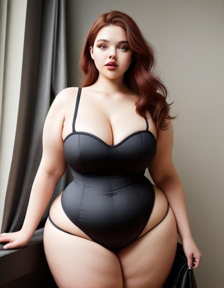 AI Art: Unconventional Curvy Beauty
