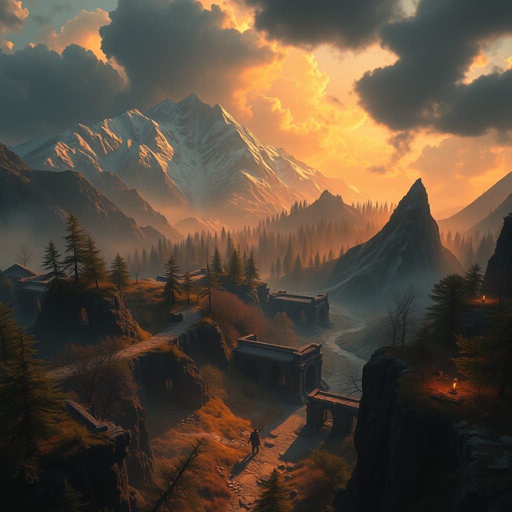 Epic Dungeons and Dragons Fantasy Scene in Unreal Engine 5 S...