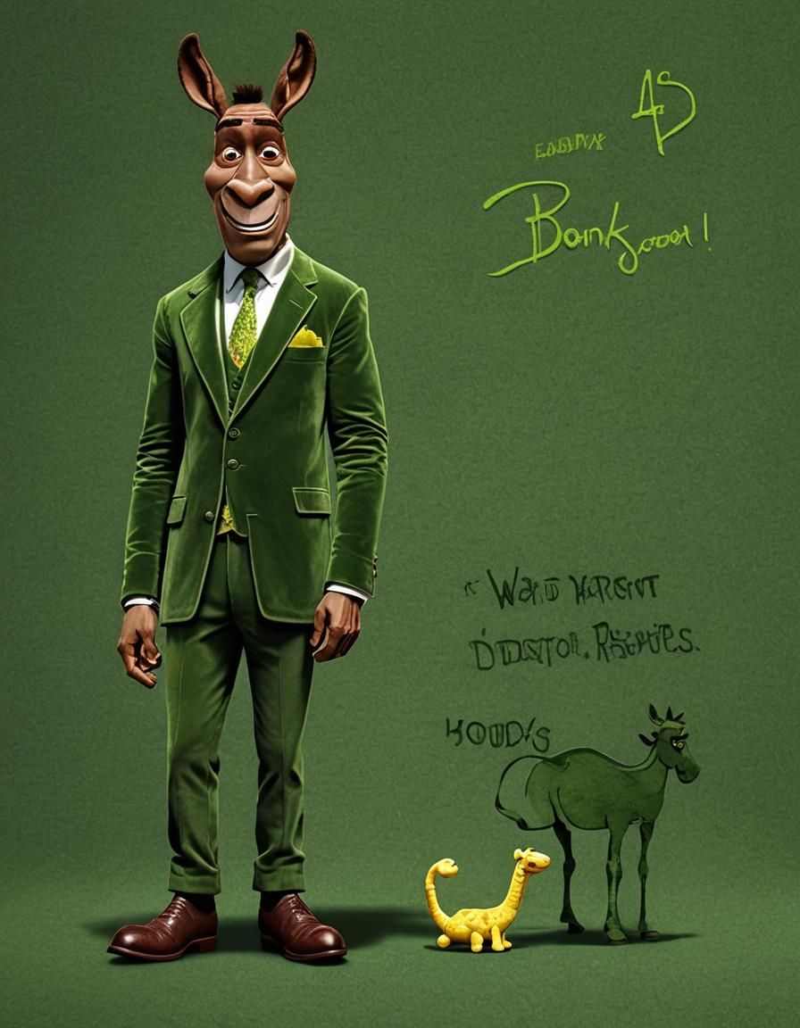 The result of my "evolving" DONKEY played by Eddie Murphy to...