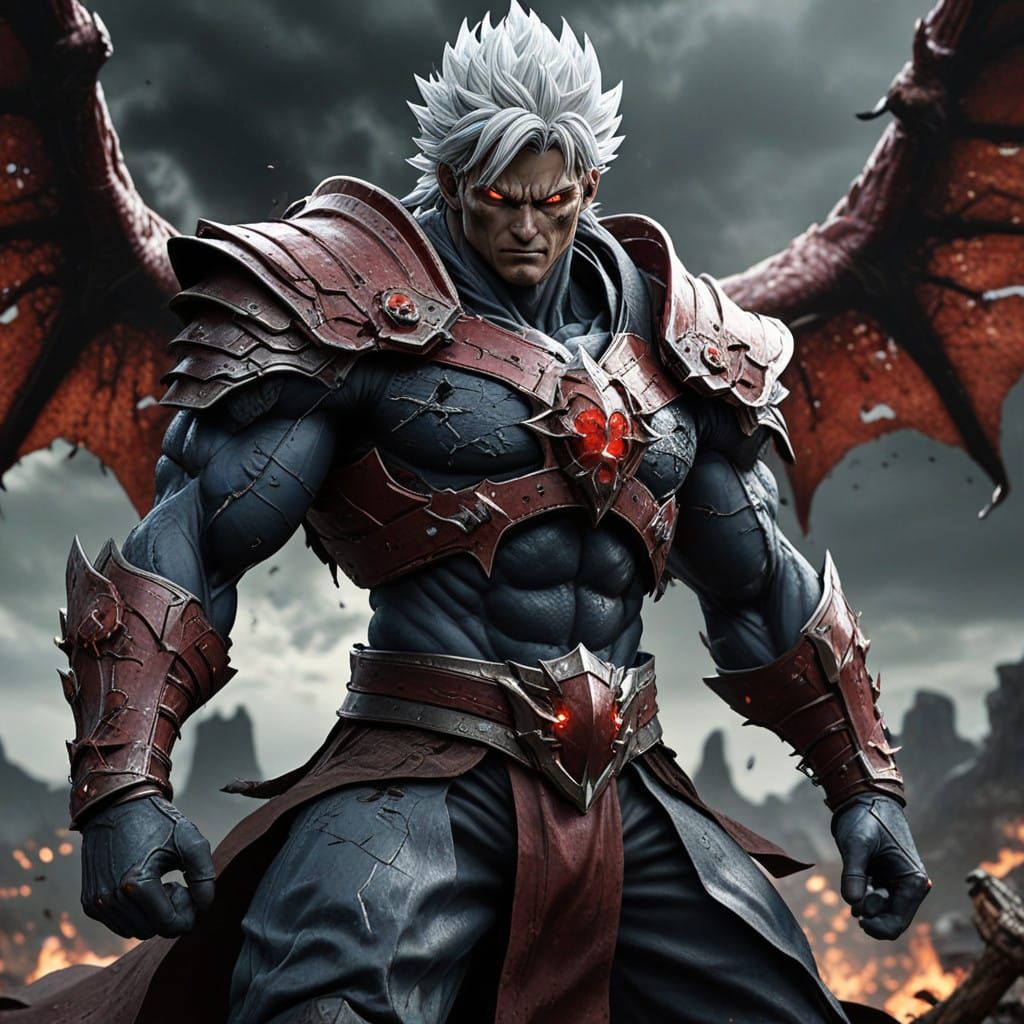 Guts in Ultra Instinct Mode, Combining Berserk and Saiyan Po...