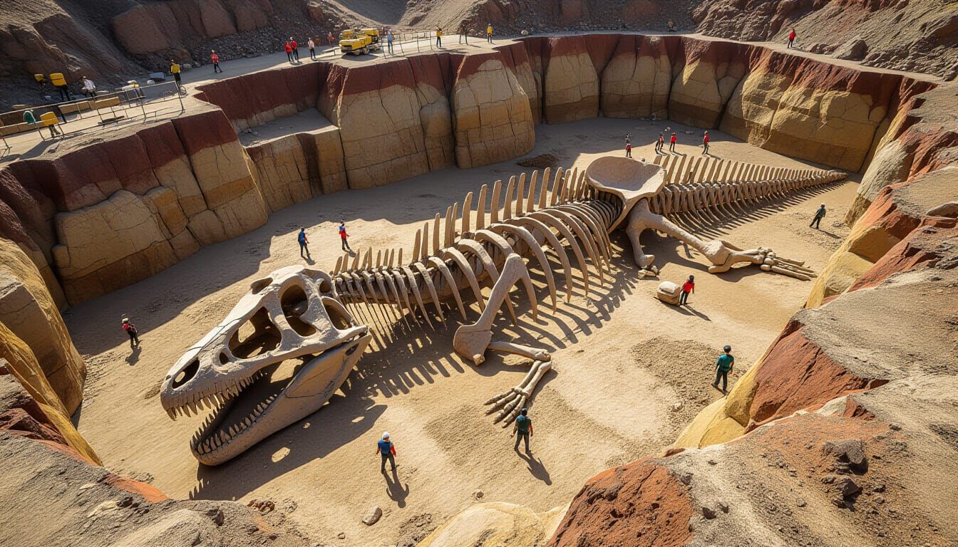 Jurassic Dinosaur Fossil Unearthed at Excavation Site