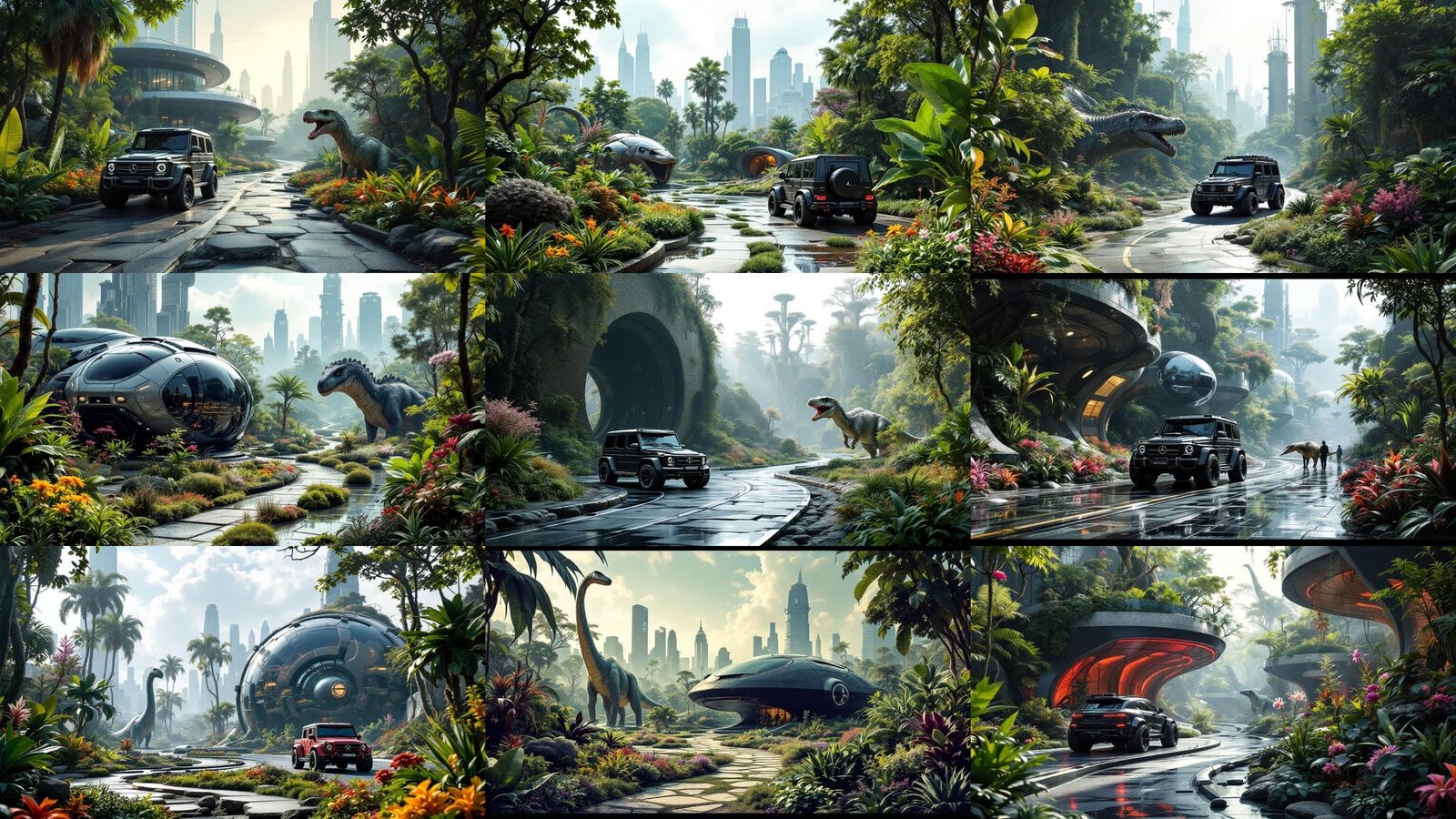 Futuristic Botanical Garden Bunker in Metropolis