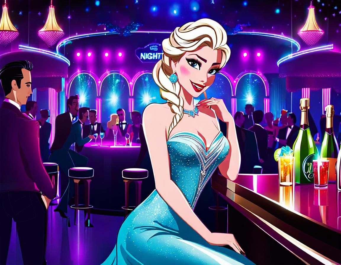 Elsa's Night Out: AI Interpretation