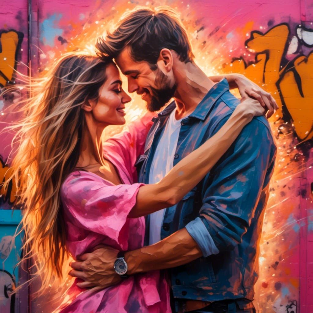 <lora:Fantasy in Oil:1.0> A romantic couple