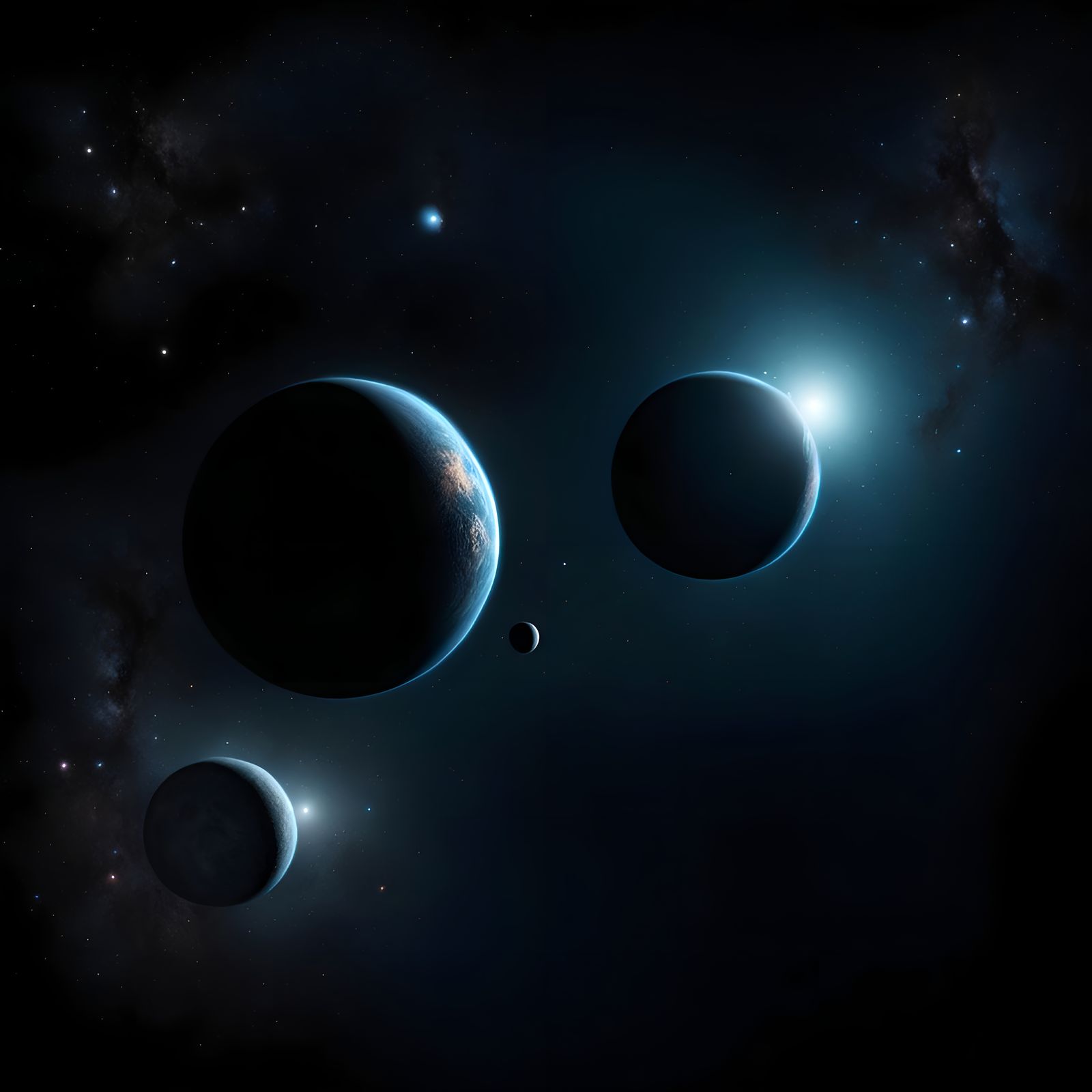 Planets in Starry Dark Space