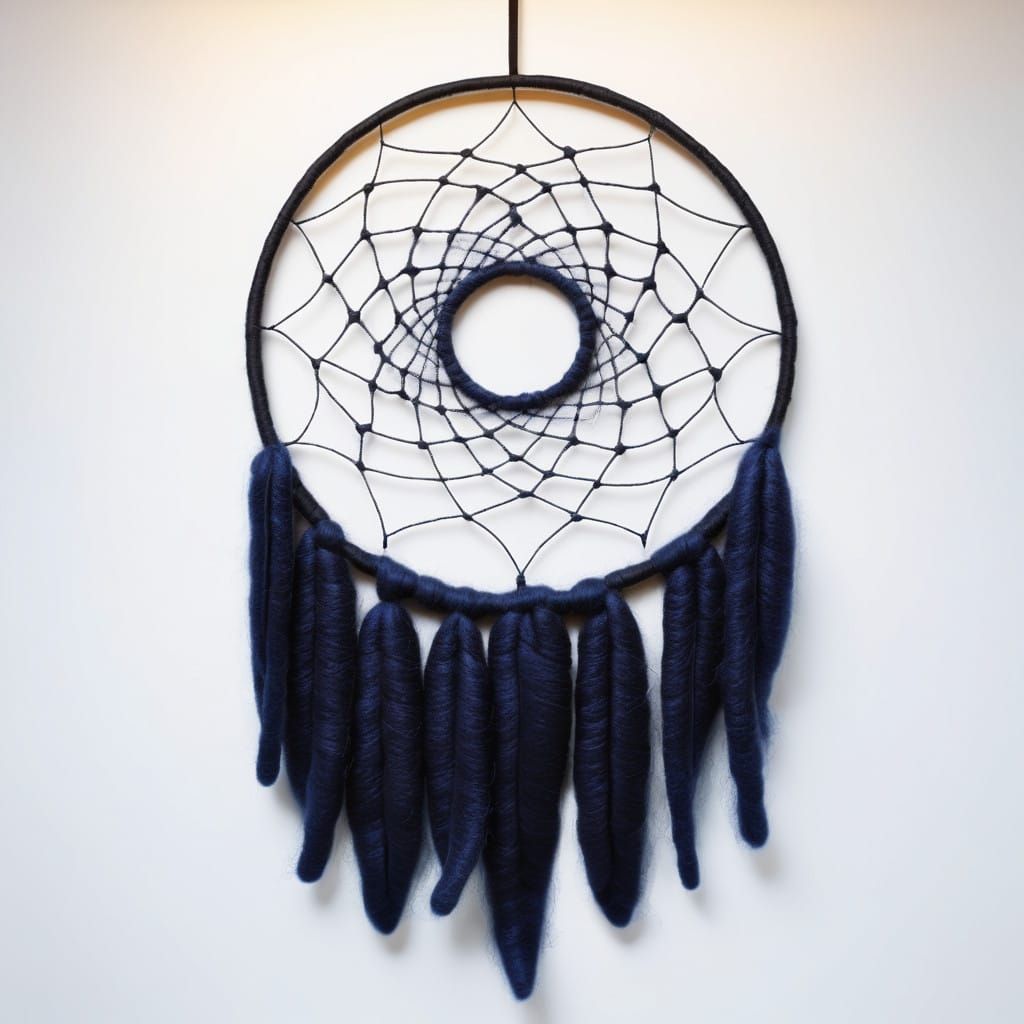 Dreamcatchers in Vibrant Felted Wool with Intricate Textures