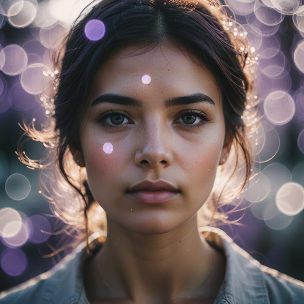 Ethereal Portrait in Dreamy, Moody Light