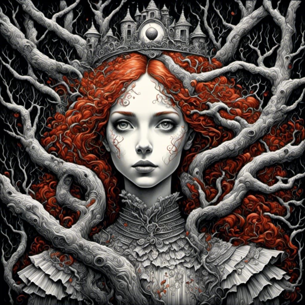 <lora:Dark and Light paint:1.0> <lora:Scratchee:1.0> Alice i...