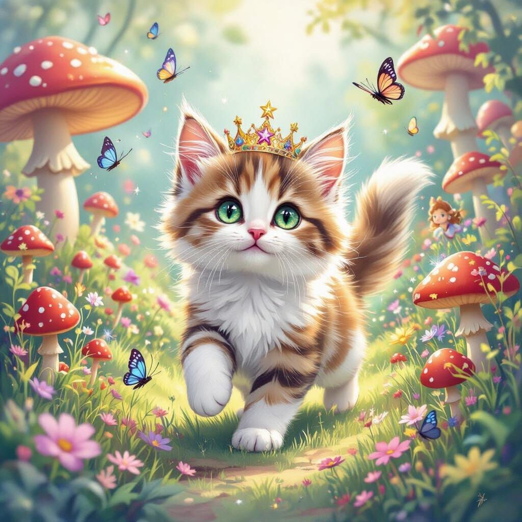 Calico Kitten's Magical Garden Adventure in Children's Book ...
