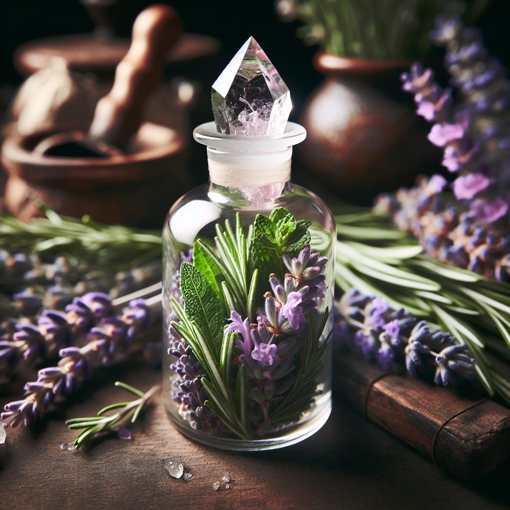 Medieval Alchemist's Rosemary and Lavender Potion