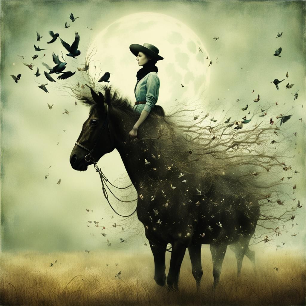 Dreamy Surreal Image in Fine Art Style